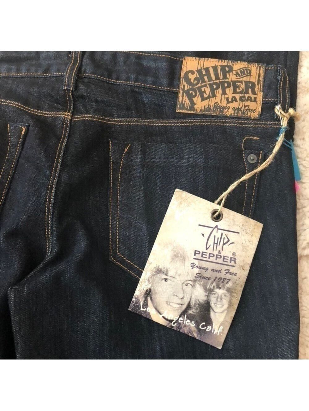 NEW - Vintage 80's Chip & Pepper Stella St.Leg Pants Vanhorn Dark Wash Jeans 31 - Picture 6 of 8